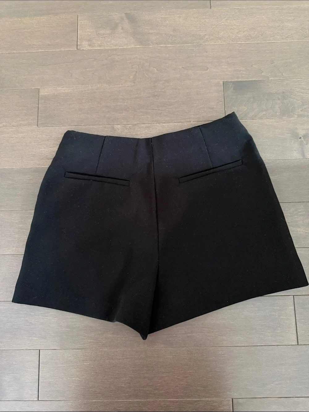 Zara Black Skort Shorts - Minimal Wrap Front - Picture 3 of 3